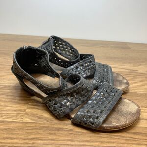 Roan X Bed Stu Women’s Clio Black Leather Gladiator Sandal Size US 8